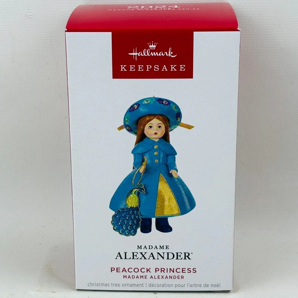 Hallmark Madame Alexander Peacock Princess Christmas Keepsake‎ Ornament 2024